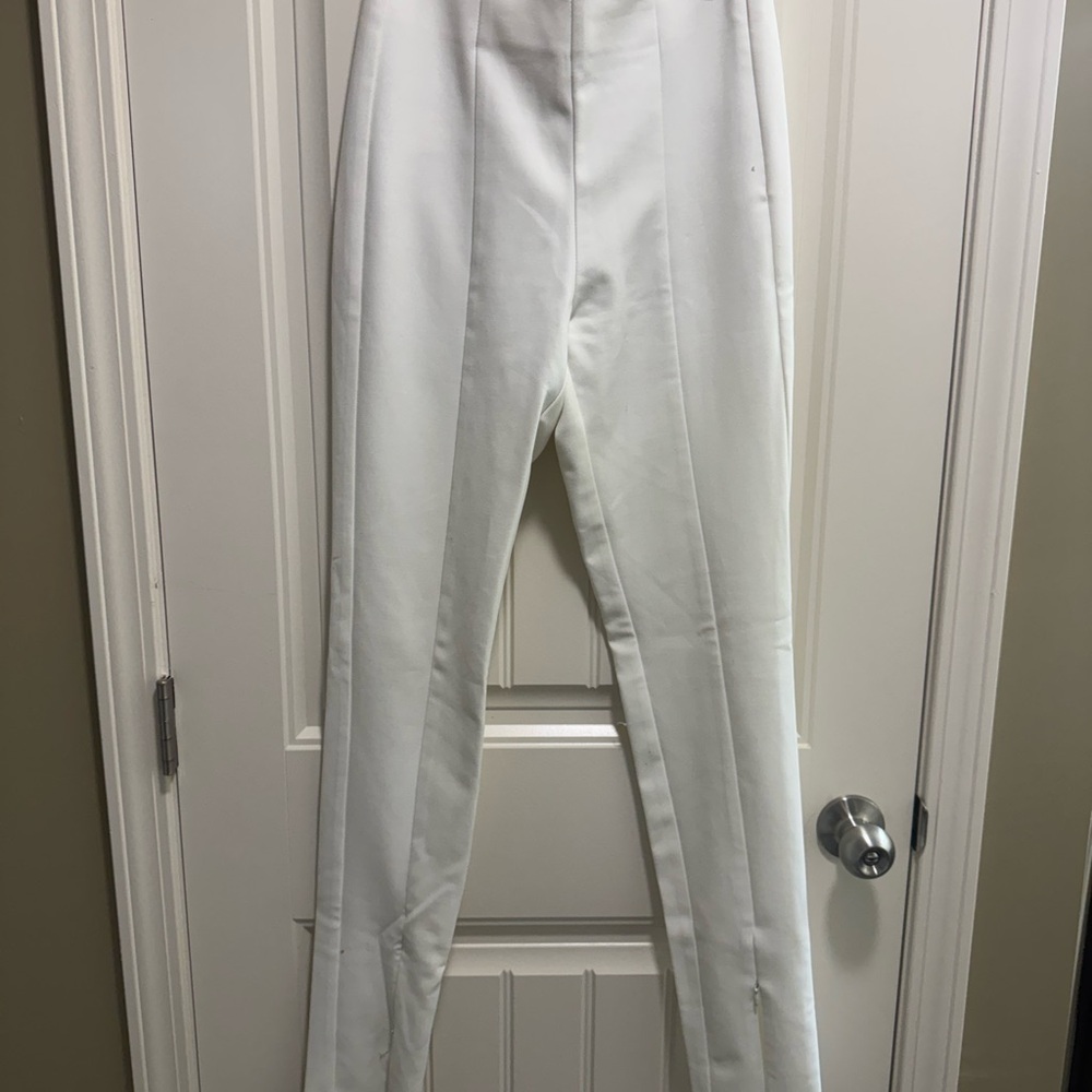 Zara Cream Tailored Trousers